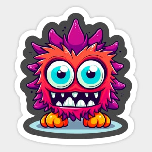 Cartoon Monster Sticker